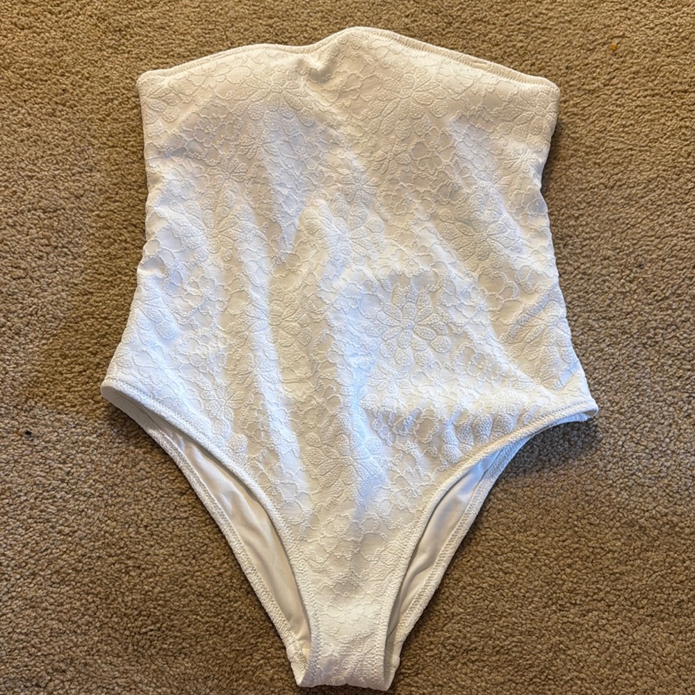 American Eagle Outfitters White One Piece Swimsuit Timeless Design